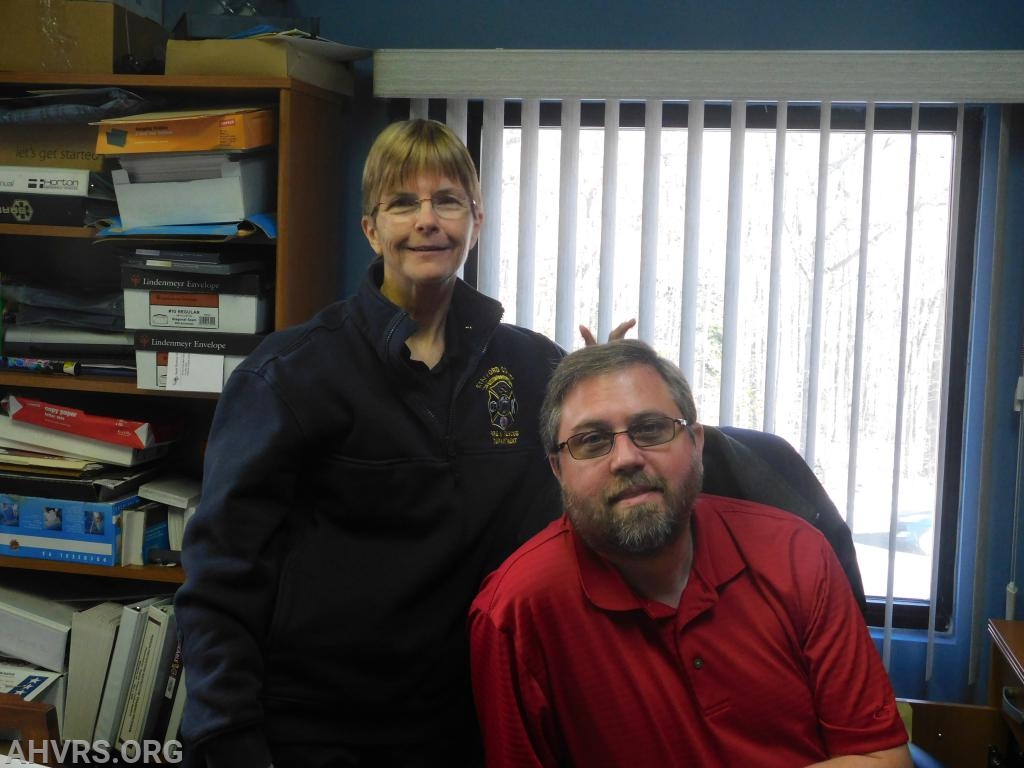 Rescue Chief Jayne Toellner and Treasurer Jeff Walker